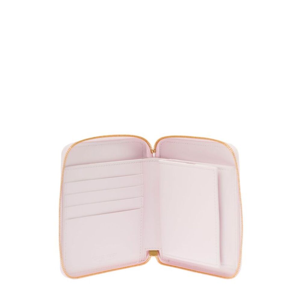 Bottega Veneta Women Bottega Veneta Woman's Lilac Intreccio Nappa Leather Wallet - Picture 3 of 4